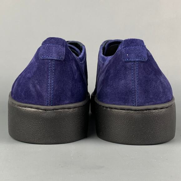 SALVATORE FERRAGAMO Size 11 Purple Suede Lace Up Shoes main image 4